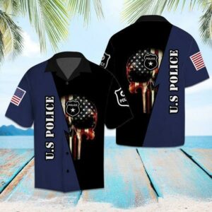 Beach Hawaiian Shirts Shop Us Police Hawaiian Shirt  - Thelegend59