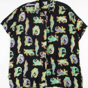 Beaded Alligator Black Amazing Design Hawaiian Shirt  - Thelegend59
