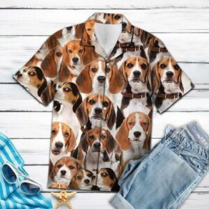 Beagle Tan Awesome Design Unisex Hawaiian Shirt  - Thelegend59