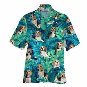 Beagle Blue Nice Design Unisex Hawaiian Shirt  - Thelegend59