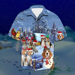 Beagle Chrihawaiian Shirtstmahawaiian Shirts Hawaiian Shirt - Unihawaiian Shirtsex - Adult -  - Thelegend59