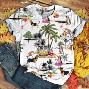 Beagle Hawaii Beach Retro  - Thelegend59