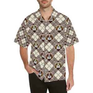 Beagle With Sunglass Pattern Men'S All Over Print Hawaiian Shirt  - Thelegend59