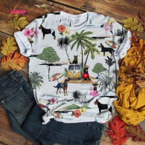 Beauceron Hawaii Beach Retro  - Thelegend59