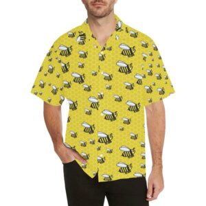 Bee Cute Print Design Hawaiian Shirt  - Thelegend59