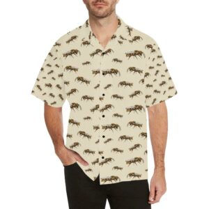 Bee Print Design Hawaiian Shirt  - Thelegend59