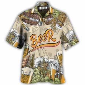 Beer Born To Drink - Hawaiian Shirt - For Men And Women - Kids  - Thelegend59