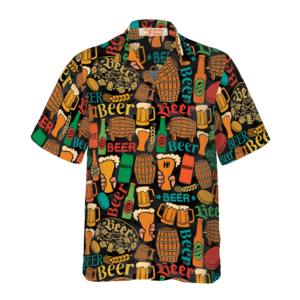 Beer Mug Pattern Hawaiian Shirt - For Men And Women - Kids  - Thelegend59