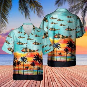 Belgian Air Force Westland Sea Kingblue Unique Design Unisex Hawaiian Shirt  - Thelegend59