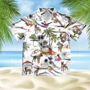 Belgian Malinois Hawaiian Shirt Hawaii Beach Retro  - Thelegend59