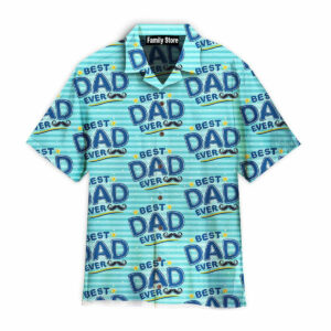 Best Dad Ever Pattern Hawaiian Shirt Pn302233Lb - For Men And Women - Kids  - Thelegend59