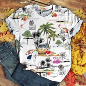 Bichon Frise Hawaii Beach Retro  - Thelegend59