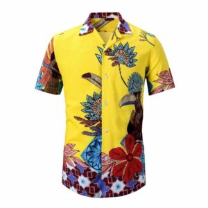 Big Birdyellow Awesome Design Unisex Hawaiian Shirt  - Thelegend59