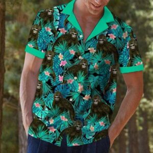 Bigfoot Don'T Stop Believing Hawaiian Aloha Hawaiian Shirtss  - Thelegend59