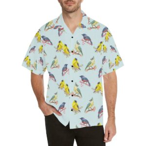 Bird Sweet Themed Print Pattern Hawaiian Shirt  - Thelegend59