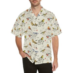 Bird Watercolor Design Pattern Hawaiian Shirt  - Thelegend59