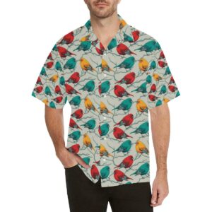 Birds Pattern Print Design Hawaiian Shirt  - Thelegend59
