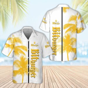 Bitburger Brewery Palm Tree All Over Print 3D Aloha Summer Beach Hawaiian Shirt  - Thelegend59