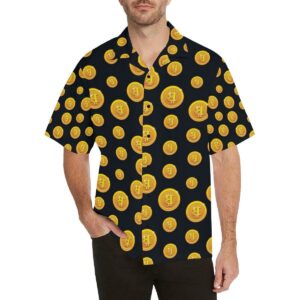 Bitcoin Pattern Print Design Do Hawaiian Shirt  - Thelegend59