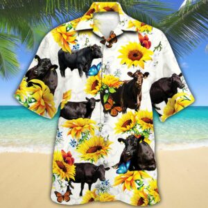 Black Angus Cattle Lovers Hawaiian Shirt  - Thelegend59