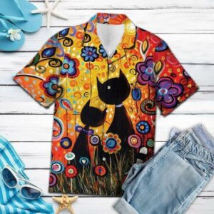 Black Cat Paradihawaiian Shirtse Hawaiian Shirt - Unihawaiian Shirtsex - Adult -  - Thelegend59