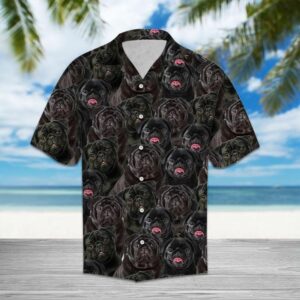 Black Pug Black Unique Design Unisex Hawaiian Shirt  - Thelegend59