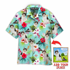 Blue Classic Tropical Maine Coon Cats Lover Custom Hawaiian Shirt Pn302220Lb - For Men And Women - Kids  - Thelegend59