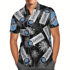 Blue Moon Lightsky All Over Print 3D Hawaiian Shirt  - Thelegend59