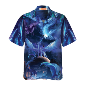 Blue Universe Dragon Hawaiian Shirt - For Men And Women - Kids  - Thelegend59