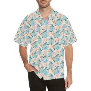 Bluebird Pattern Print Design Hawaiian Shirt  - Thelegend59