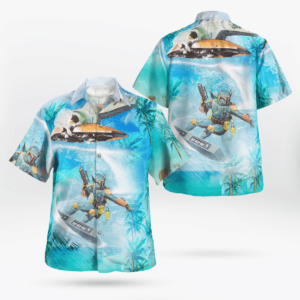 Boba Fett S Surfing All Over Print 3D Hawaiian Shirt  - Thelegend59