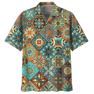 Bohemian Colorful Awesome Design Unisex Hawaiian Shirt  - Thelegend59