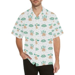 Bonsai Fan Pattern Men'S All Over Print Hawaiian Shirt  - Thelegend59