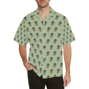 Bonsai Japanes Pattern Men'S All Over Print Hawaiian Shirt  - Thelegend59