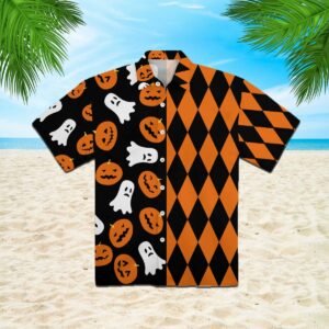 Boo Pumpkin Halloween Hawaiian Shirt  - Thelegend59