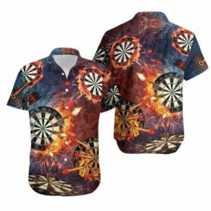 Born To Play Darts Forced To Work Unisex Hawaiian Aloha Hawaiian Shirtss  - Thelegend59