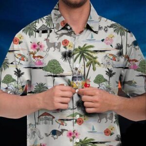 Borzoi Hawaiian Shirt Hawaii Beach Retro  - Thelegend59