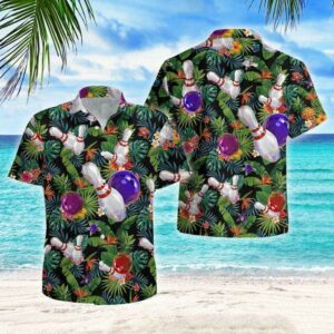 Bowling Art Aloha Hawaiian Shirts  - Thelegend59