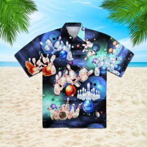 Bowling Let The Dood Times Roll Short Hawaiian Shirt  - Thelegend59