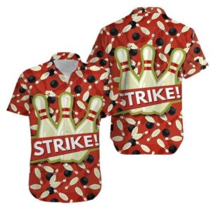 Bowling Hawaiian Shirtstrike Hawaiian Shirt - Unihawaiian Shirtsex - Adult -  - Thelegend59