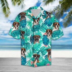 Boxer Blue Nice Design Unisex Hawaiian Shirt  - Thelegend59