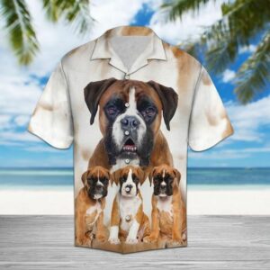Boxer Great White Unique Design Unisex Hawaiian Shirt  - Thelegend59