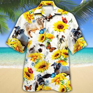 Brahman Cattle Lovers Hawaiian Shirt 632555  - Thelegend59
