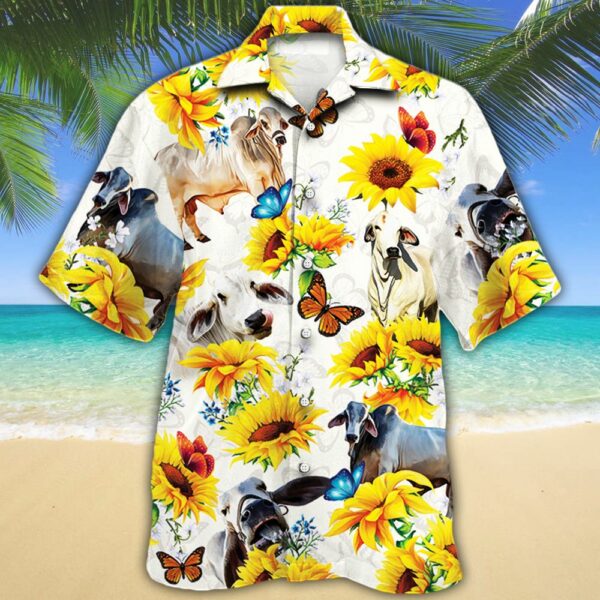 Brahman Cattle Lovers Hawaiian Shirt 632555  - Thelegend59