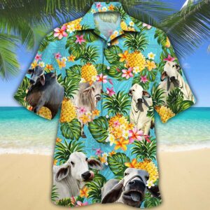 Brahman Cattle Lovers Hawaiian Shirt 956864  - Thelegend59