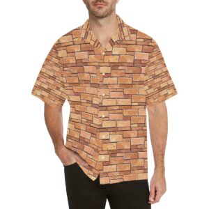 Brick Pattern Print Design Hawaiian Shirt  - Thelegend59