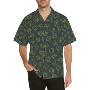 Broccoli Pattern Print Design Hawaiian Shirt  - Thelegend59