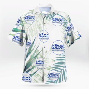 Bud Light Platinum All Over Print 3D Hawaiian Shirt  - Thelegend59