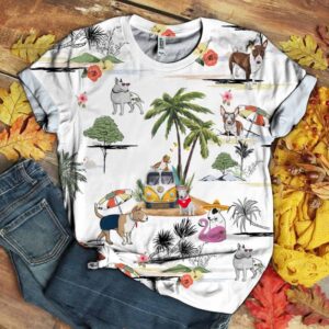 Bull Terrier Hawaii Beach Retro  - Thelegend59