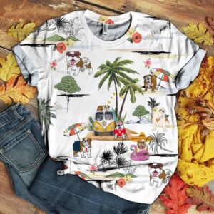 Bulldog Hawaii Beach Retro  - Thelegend59